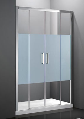 Baño de vidrio Sala de ducha, pantalla de ducha plegable con marco de aluminio