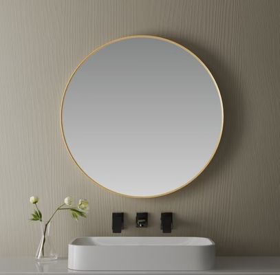 Espejo de baño LED inteligente enmarcado en aleación de aluminio con funciones, dimensiones y estilos personalizables